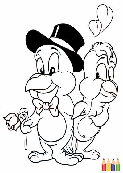 Les oiseaux amoureux
